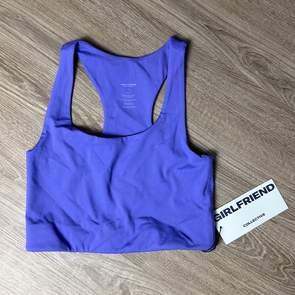 girlfriend collective Purple Sports Bra